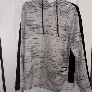 Rue-21 Men's Grey and Black Hoodie